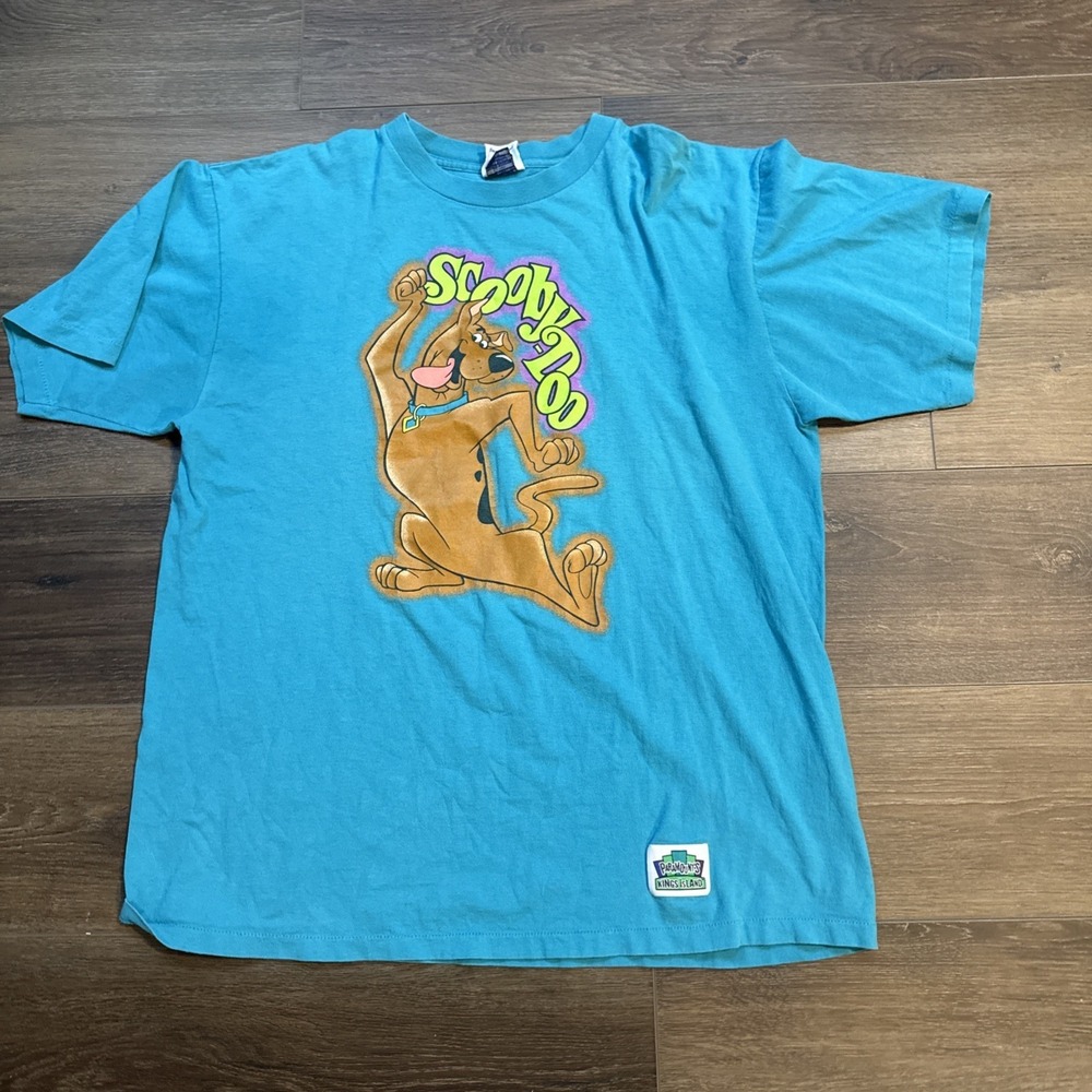 Vintage 1997 Paramount's Kings Island Scooby Doo T-shirt Single Stitch Cotton XL